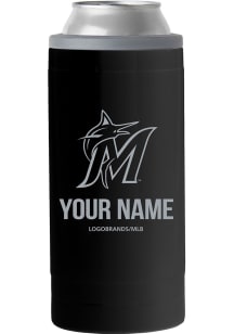 Miami Marlins Personalized 12 oz Slim Can Stainless Steel Coolie