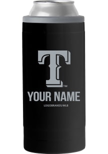 Texas Rangers Personalized 12 oz Slim Can Stainless Steel Coolie