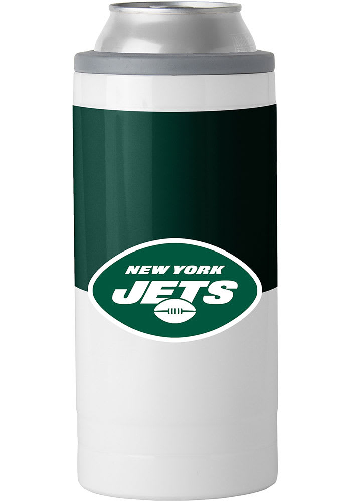 New York Jets 12 oz Colorblock Slim Coolie