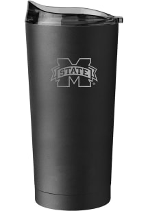 Mississippi State Bulldogs 20 oz Etch Powder Coat Stainless Steel Tumbler - Black
