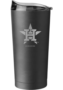 Houston Astros 20 oz Etch Powder Coat Stainless Steel Tumbler - Black