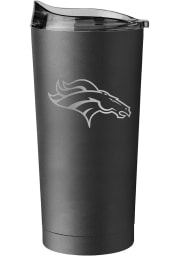 Denver Broncos 20 oz Etch Powder Coat Stainless Steel Tumbler - Black