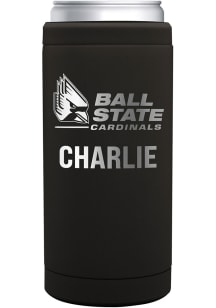 Ball State Cardinals Personalized 12 oz Slim Can Stainless Steel Coolie