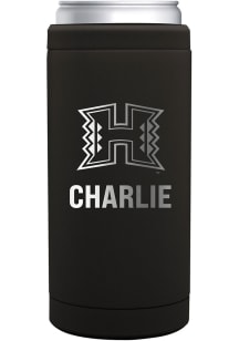 Hawaii Warriors Personalized 12 oz Slim Can Stainless Steel Coolie