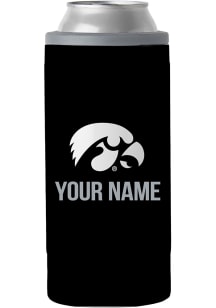 Iowa Hawkeyes Personalized 12 oz Slim Can Stainless Steel Coolie