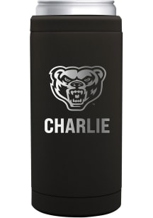 Oakland University Golden Grizzlies Personalized 12 oz Slim Can Stainless Steel Coolie