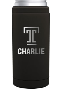 Temple Owls Personalized 12 oz Slim Can Stainless Steel Coolie