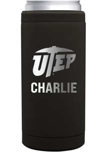 UTEP Miners Personalized 12 oz Slim Can Stainless Steel Coolie