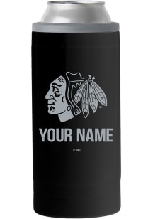 Chicago Blackhawks Personalized 12 oz Slim Can Stainless Steel Coolie