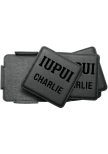 IUPUI Jaguars Personalized Leatherette Coaster