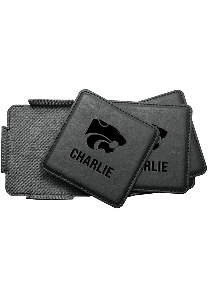 K-State Wildcats Personalized Leatherette Coaster