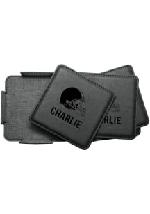 Cleveland Browns Personalized Leatherette Coaster