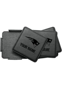 New England Patriots Personalized Leatherette Coaster