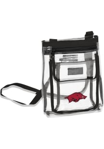Arkansas Razorbacks Black Black Trim Clear Bag