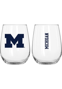 Michigan Wolverines 16oz Stemless Wine Glass