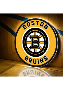 Boston Bruins 23 in Round Light Up Sign