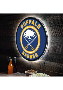 Buffalo Sabres 23 in Round Light Up Sign