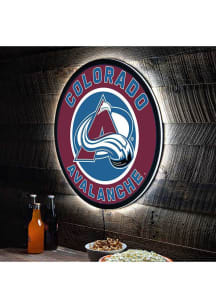 Colorado Avalanche 23 in Round Light Up Sign