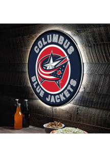Columbus Blue Jackets 23 in Round Light Up Sign