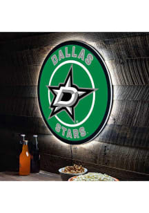 Dallas Stars 23 in Round Light Up Sign