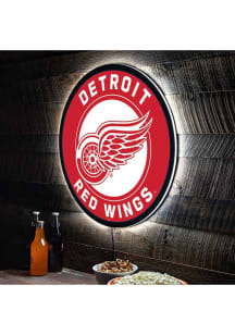 Detroit Red Wings 23 in Round Light Up Sign