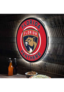 Florida Panthers 23 in Round Light Up Sign