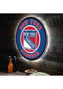 New York Rangers 23 in Round Light Up Sign
