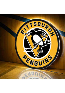 Pittsburgh Penguins 23 in Round Light Up Sign