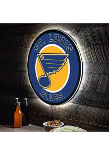 St Louis Blues 23 in Round Light Up Sign