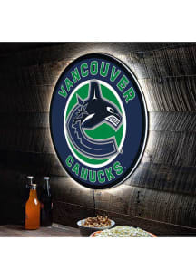 Vancouver Canucks 23 in Round Light Up Sign