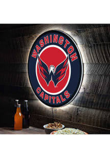 Washington Capitals 23 in Round Light Up Sign