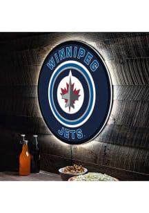 Winnipeg Jets 23 in Round Light Up Sign