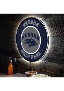 Nevada Wolf Pack 23 in Round Light Up Sign