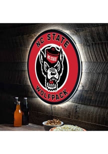 NC State Wolfpack 23 in Round Light Up Sign