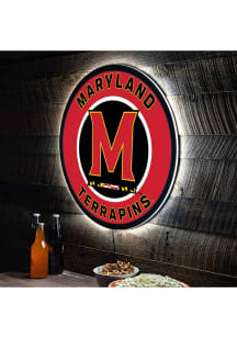 Maryland Terrapins 23 in Round Light Up Sign