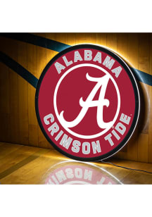 Alabama Crimson Tide 23 in Round Light Up Sign