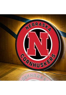 Nebraska Cornhuskers 23 in Round Light Up Sign
