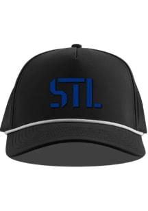 St Louis Battlehawks Performance 5-Panel STL Logo Adjustable Hat - Black