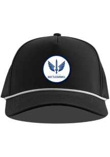 St Louis Battlehawks Performance 5-Panel Circle Logo Adjustable Hat - Black