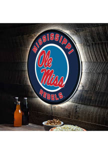 Ole Miss Rebels 23 in Round Light Up Sign