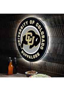 Colorado Buffaloes 23 in Round Light Up Sign