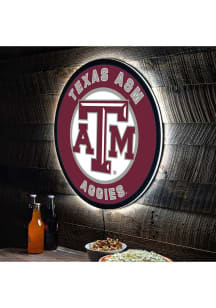 Texas A&amp;M Aggies 23 in Round Light Up Sign