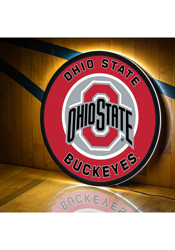 Buckeyes Sign Ohio State Buckeyes Red 23 in Round Light Up Sign - 1414074