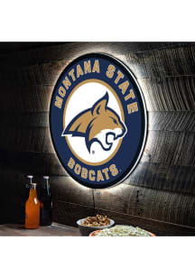 Montana State Bobcats 23 in Round Light Up Sign