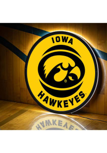 Iowa Hawkeyes 23 in Round Light Up Sign