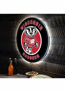 Wisconsin Badgers 23 in Round Light Up Sign