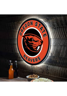 Oregon State Beavers 23 in Round Light Up Sign