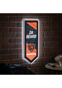 Chicago Bears 9x23 Banner Shaped Light Up Sign