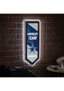 Dallas Cowboys 9x23 Banner Shaped Light Up Sign