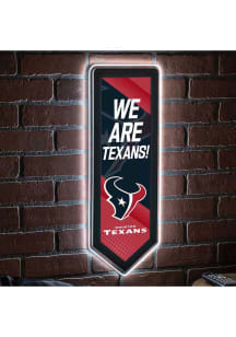 Houston Texans 9x23 Banner Shaped Light Up Sign